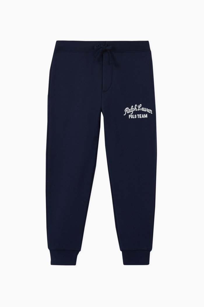 

Logo Sweatpants in Cotton Fleece, Blue