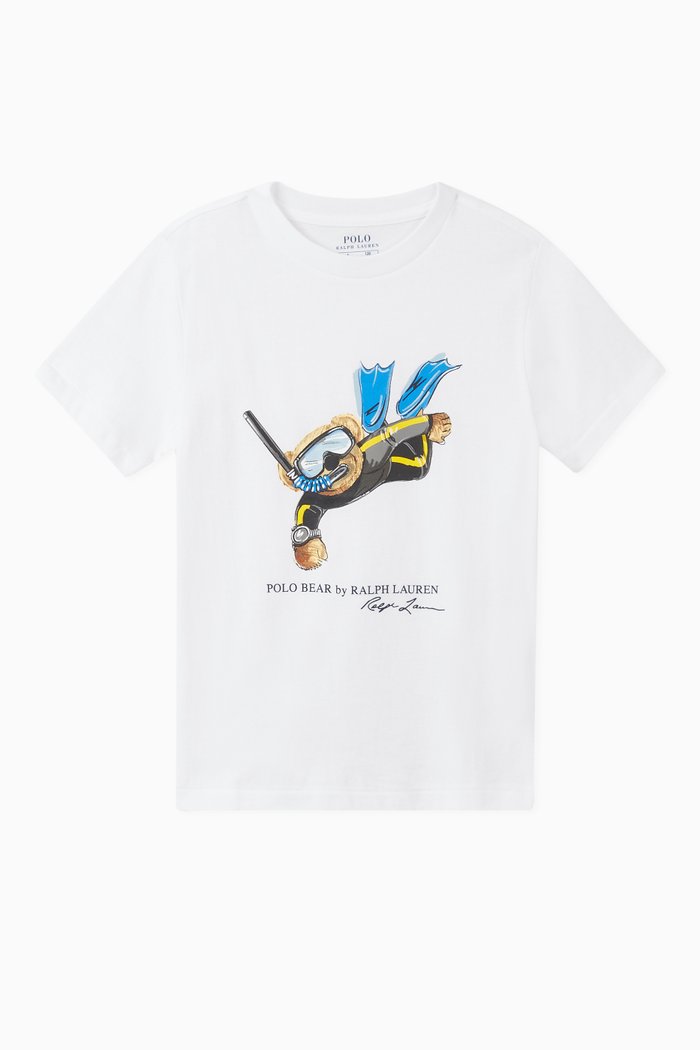 

Polo Bear Jersey T-shirt, White