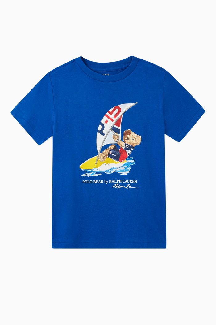 

Polo Bear Jersey T-shirt, Blue