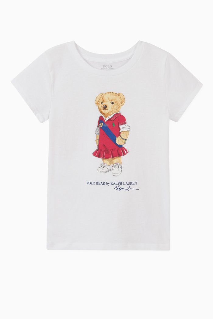 

Cardigan Bear Jersey T-Shirt, White