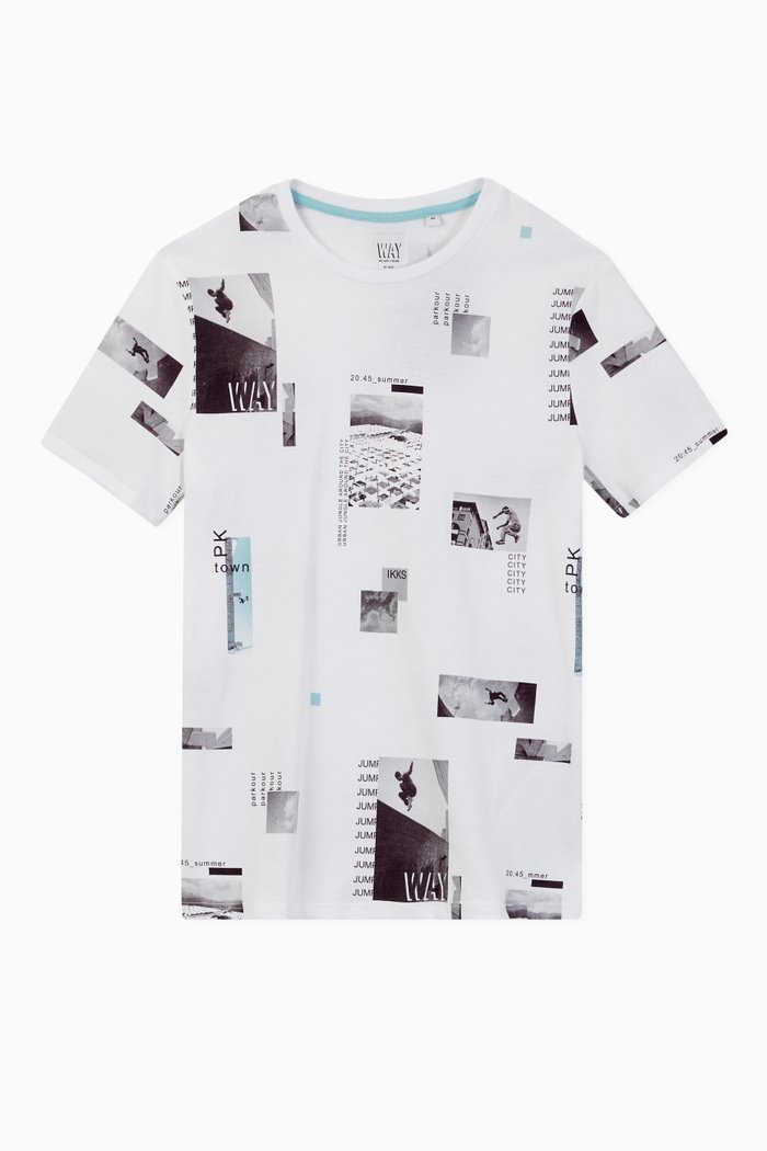 

Optical Jersey T-shirt, White