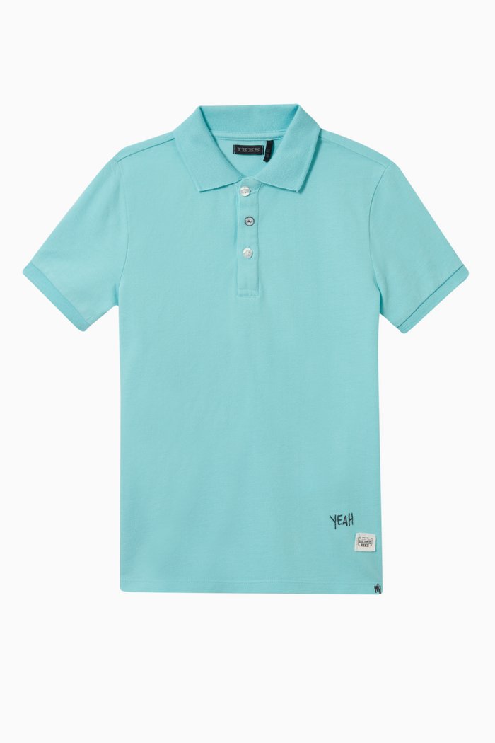 

Polo Shirt in Cotton, Blue