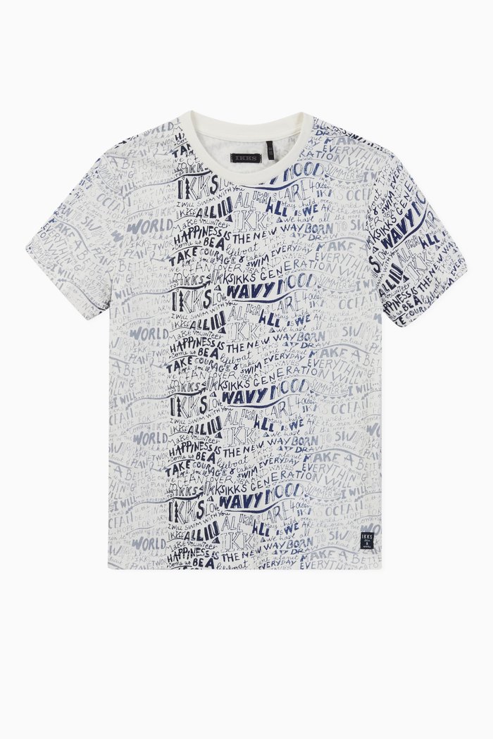 

Print Jersey T-shirt, White