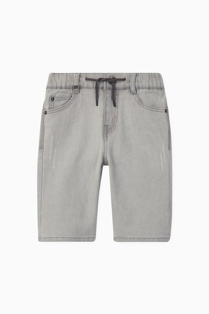 

Bleach Denim Bermudas, Neutral