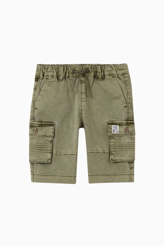 

Combat Bermudas Shorts in Cotton, Metallic