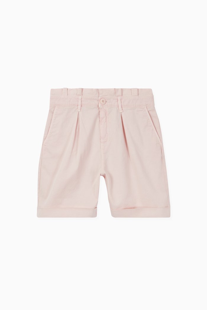 

Paperbag Shorts in Cotton, Pink