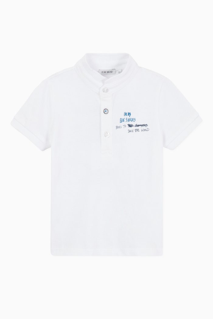 

IKKS Organic Cotton Polo Shirt, White