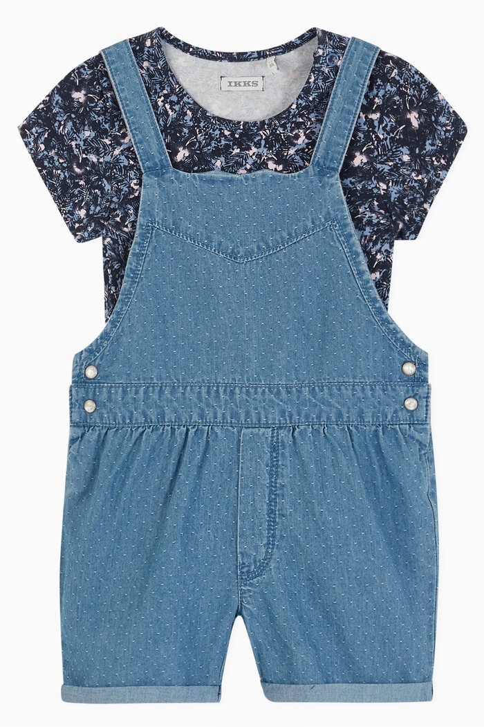 

Dungarees & T-shirt Set, Blue