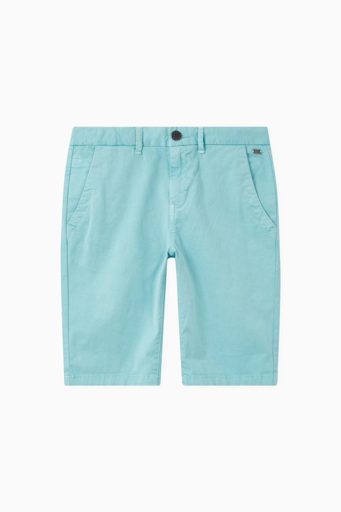 

Chino Bermudas in Cotton, Blue