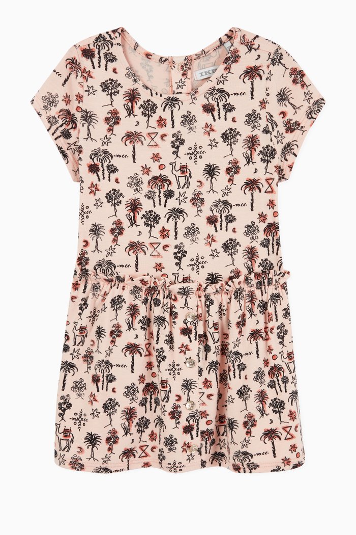 

Palm Grove Jersey Dress, Pink