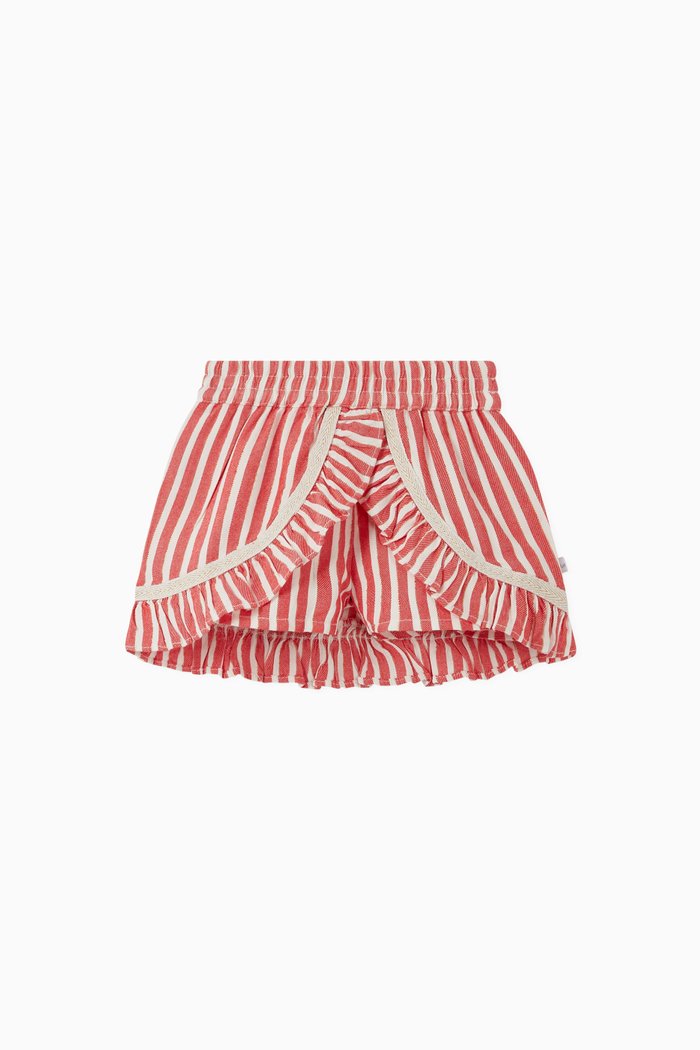 

Red & White Striped Shorts