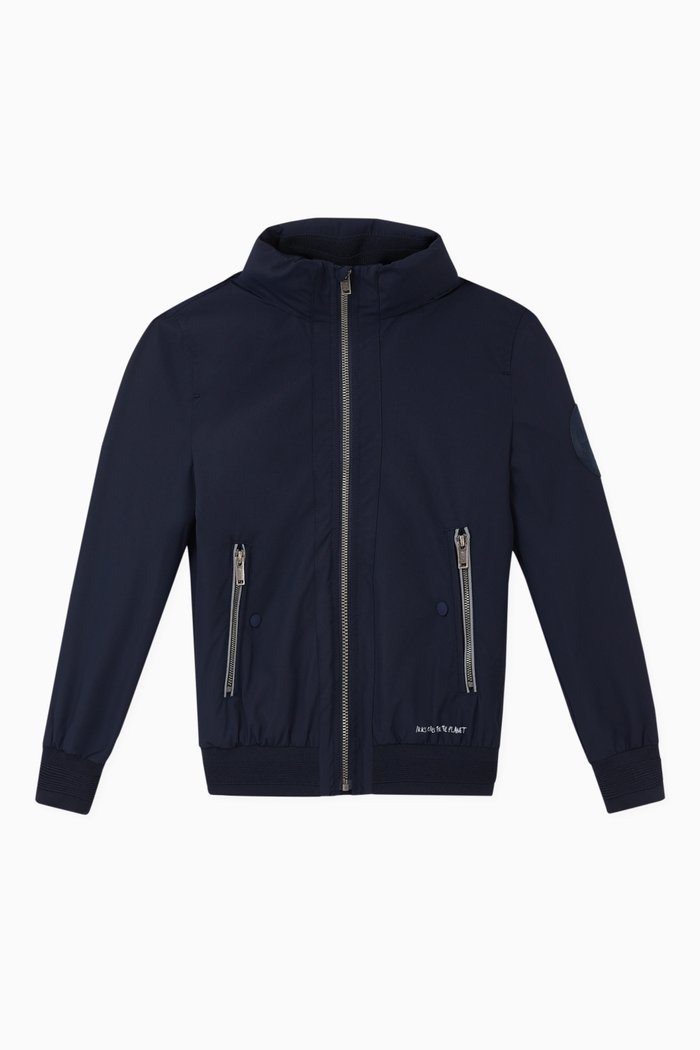 

Tucked Away Hood Jacket, Blue