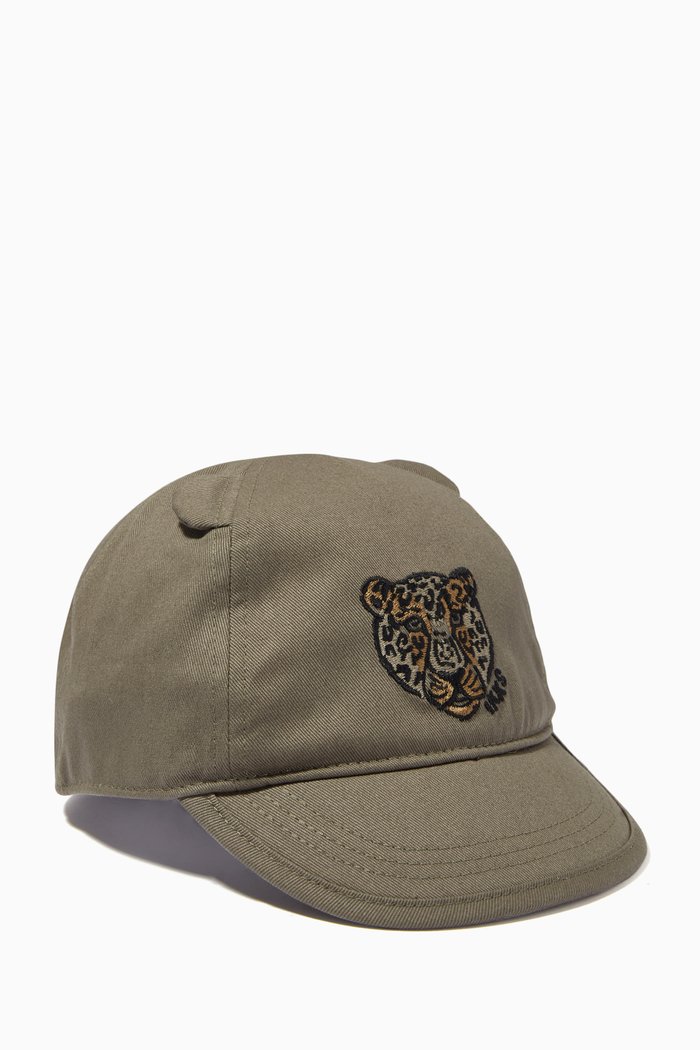 

Leopard Broderies Cap, Metallic
