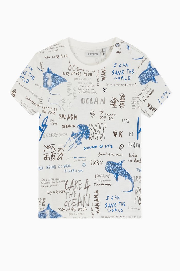 

Graphic Print T-shirt, White