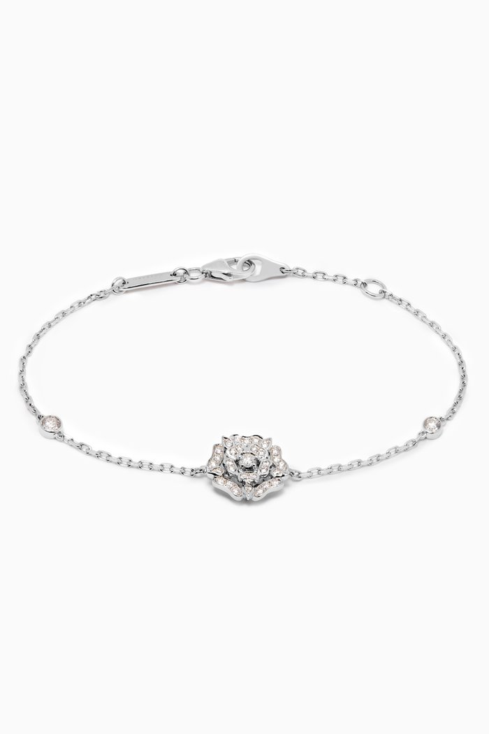 

Tudor Rose Diamond Bracelet in 18kt White Gold
