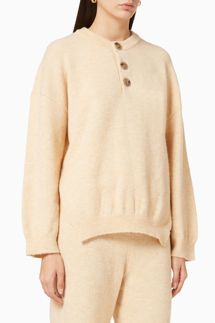 

Lamee Fluffy Knit Sweater, Neutral