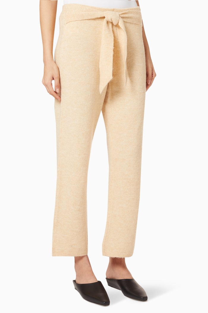 

Nea Fluffy Knit Pants, Neutral