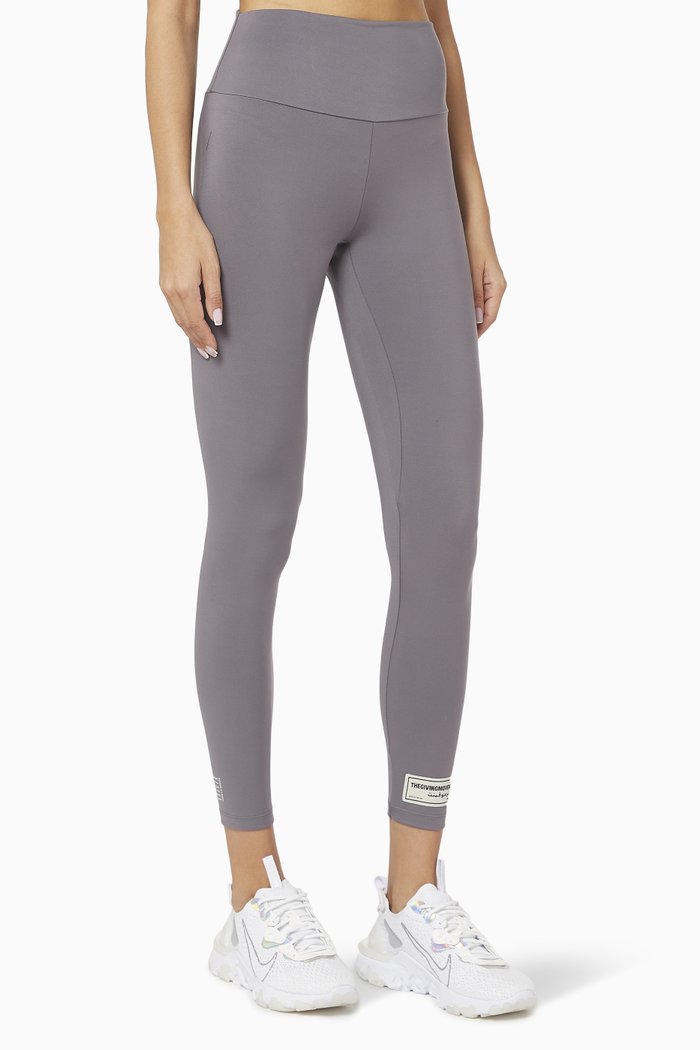 

Liquid Shine Recycled Leggings 27”, Grey