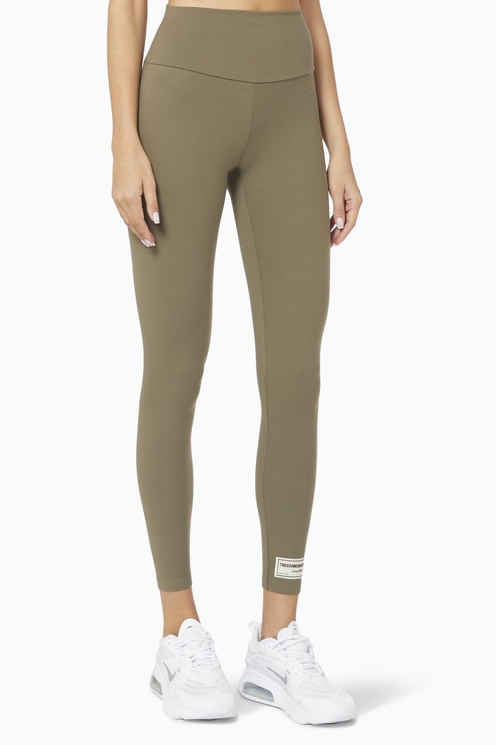 

Liquid Shine Recycled Leggings 27”, Brown