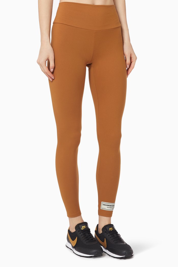 

Liquid Shine Recycled Leggings 27”, Brown