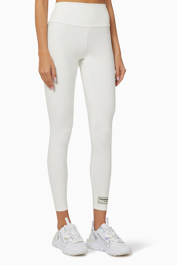 

Liquid Shine Recycled Leggings 27”, White