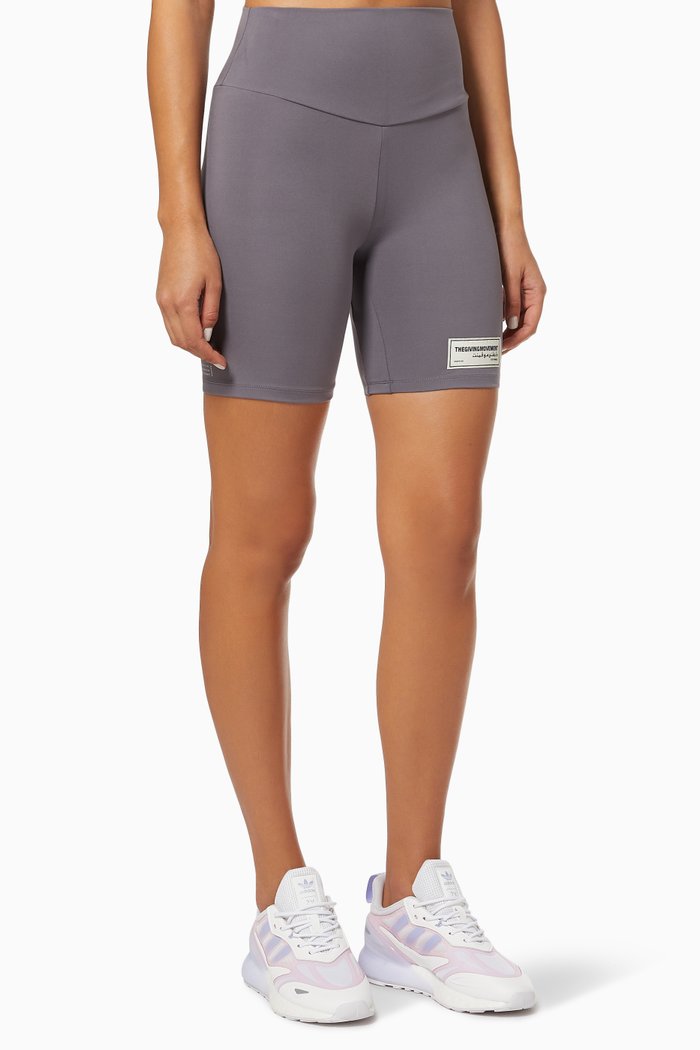 

Softskin Recycled Biker Shorts, Grey