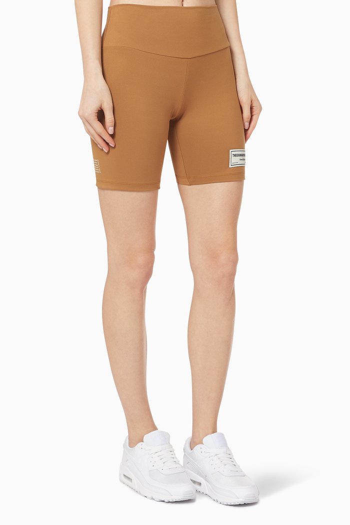 

Softskin Recycled Biker Shorts, Brown