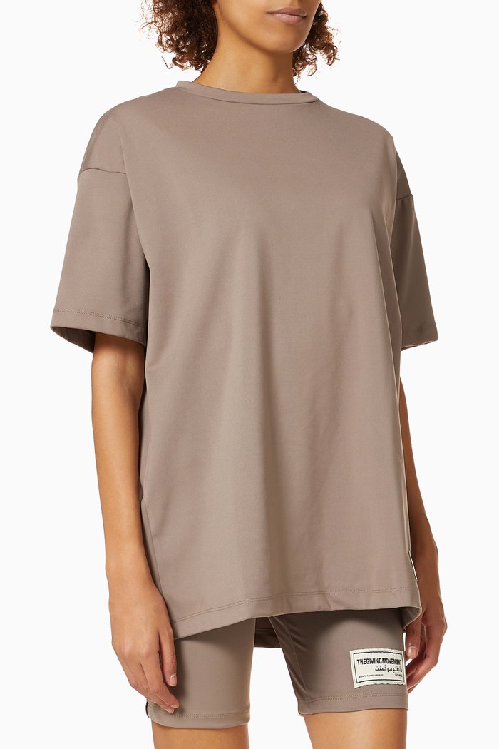 

Softskin Recycled Active Oversized T-shirt, Brown