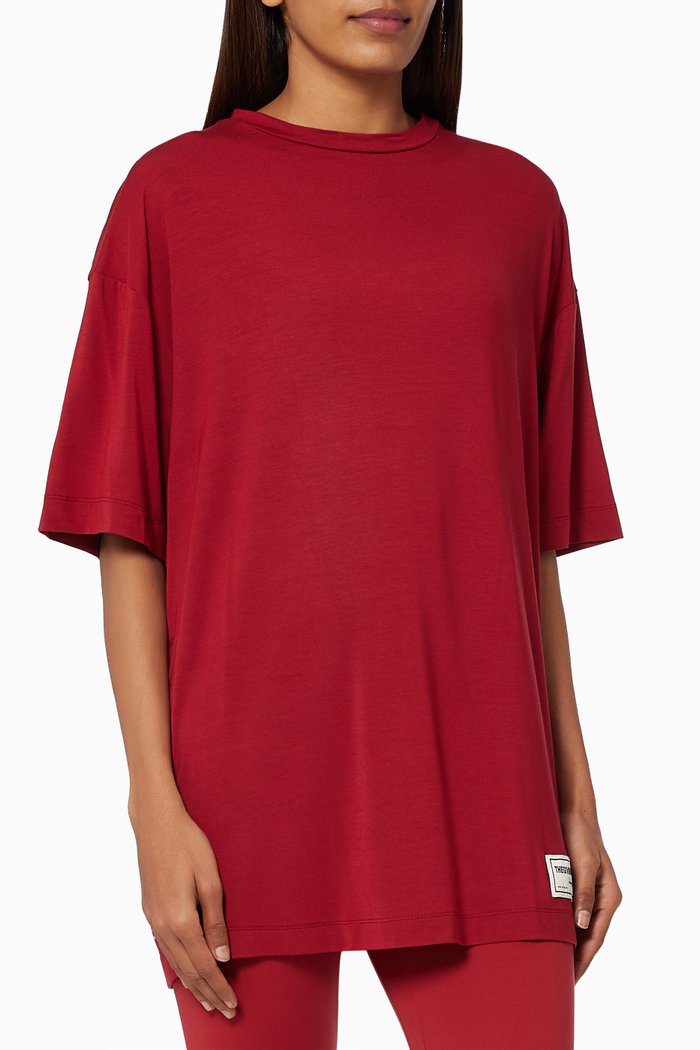 

Softskin Recycled Active Oversized T-shirt, Burgundy