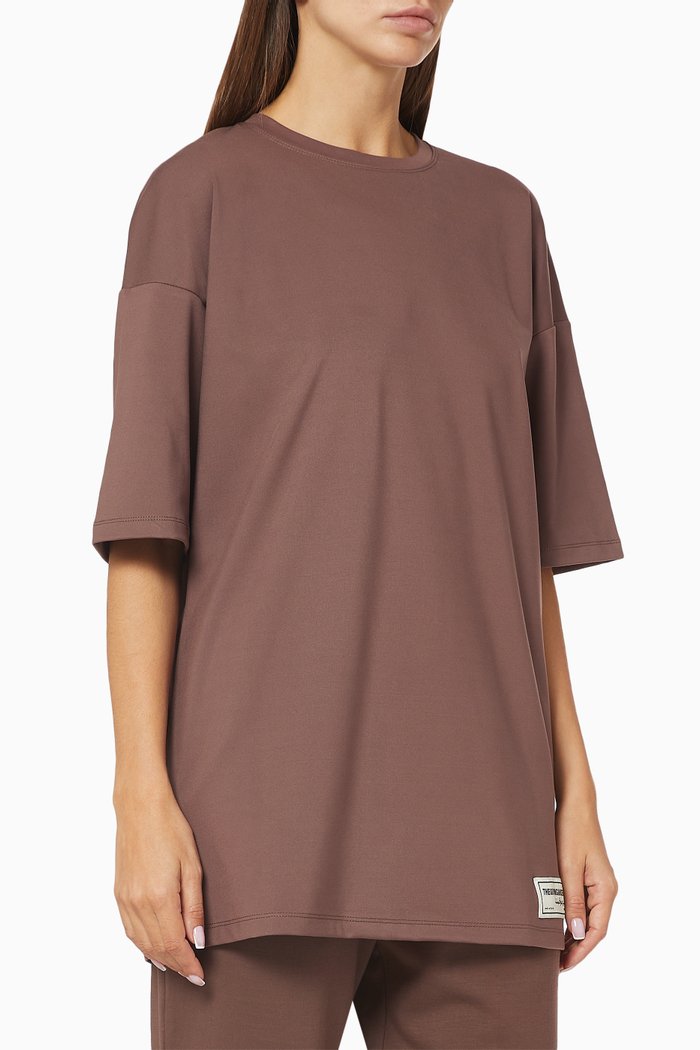 

Softskin Recycled Active Oversized T-shirt, Brown