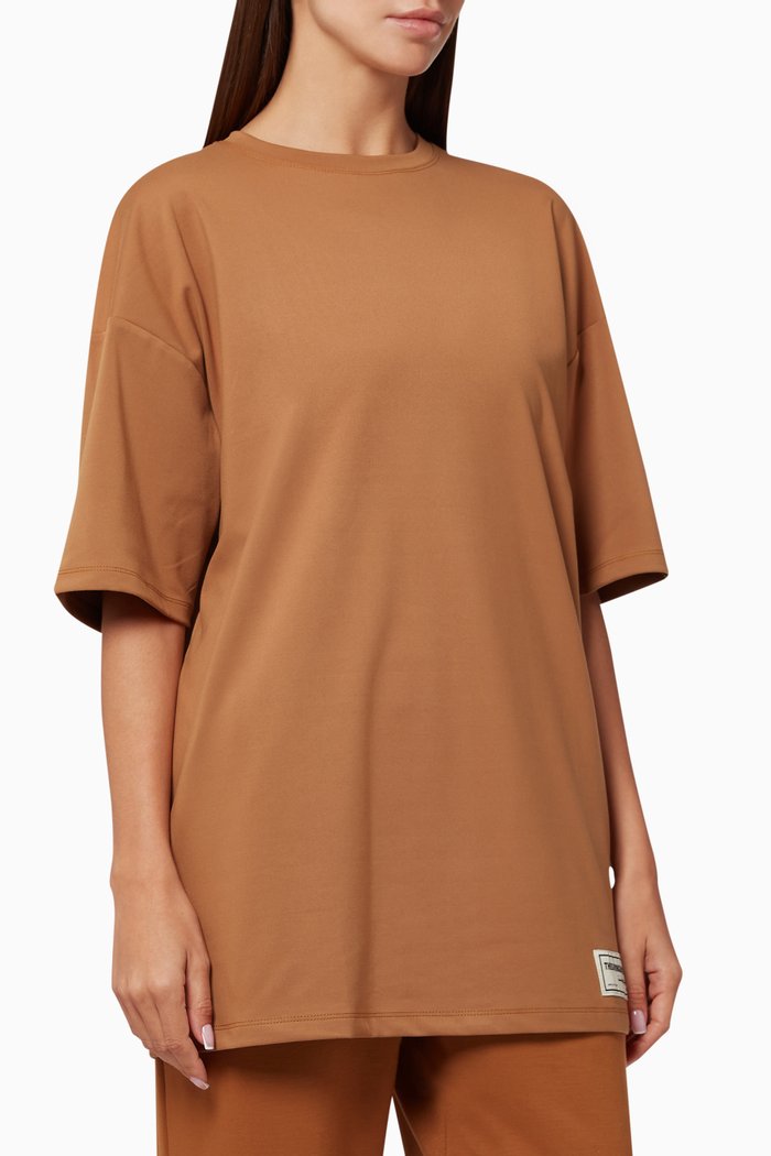 

Softskin Recycled Active Oversized T-shirt, Brown