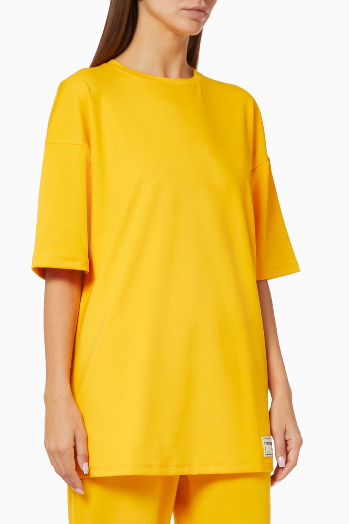 Softskin Recycled Active Oversized T-shirt, Yellow