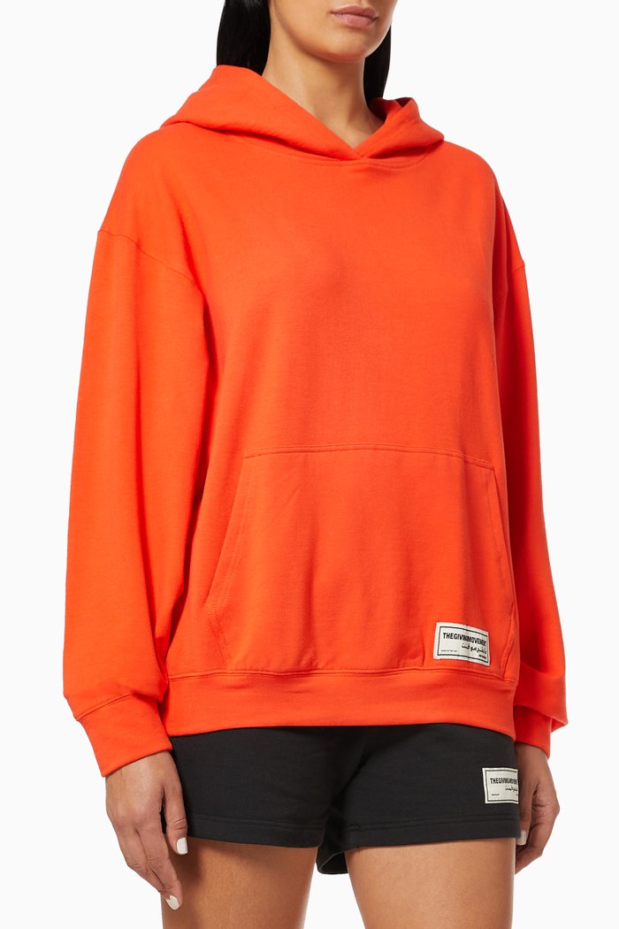 

Organic Bamboo Super Oversized Zip Hoodie, Red