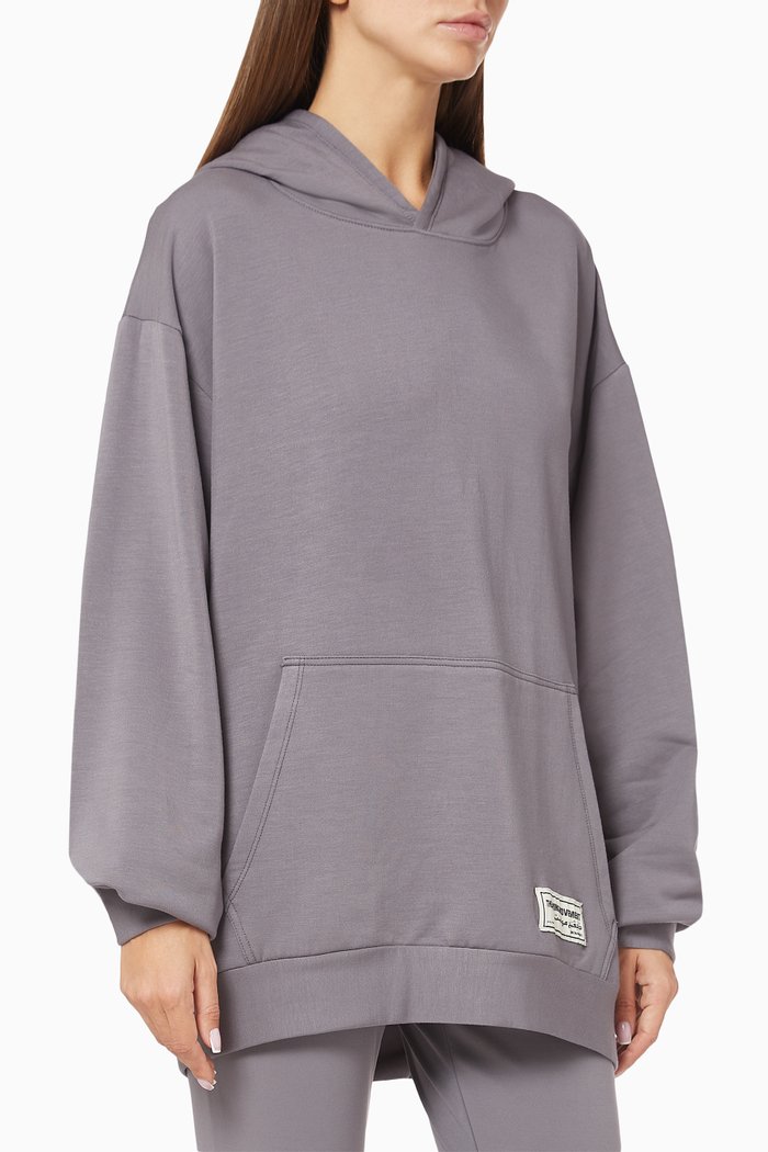 

Organic Bamboo Super Oversized Hoodie, Grey