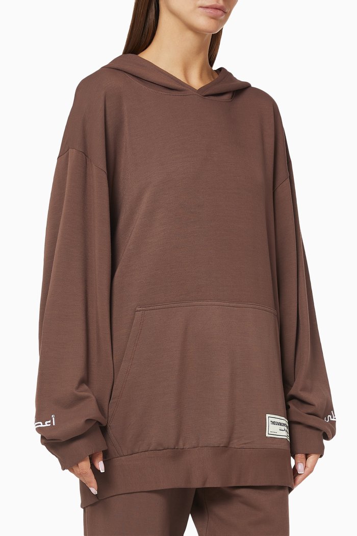 

Organic Bamboo Super Oversized Hoodie, Brown