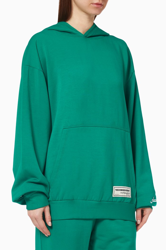 

Organic Bamboo Super Oversized Hoodie, Green
