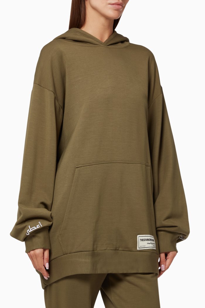 

Organic Bamboo Super Oversized Hoodie, Brown