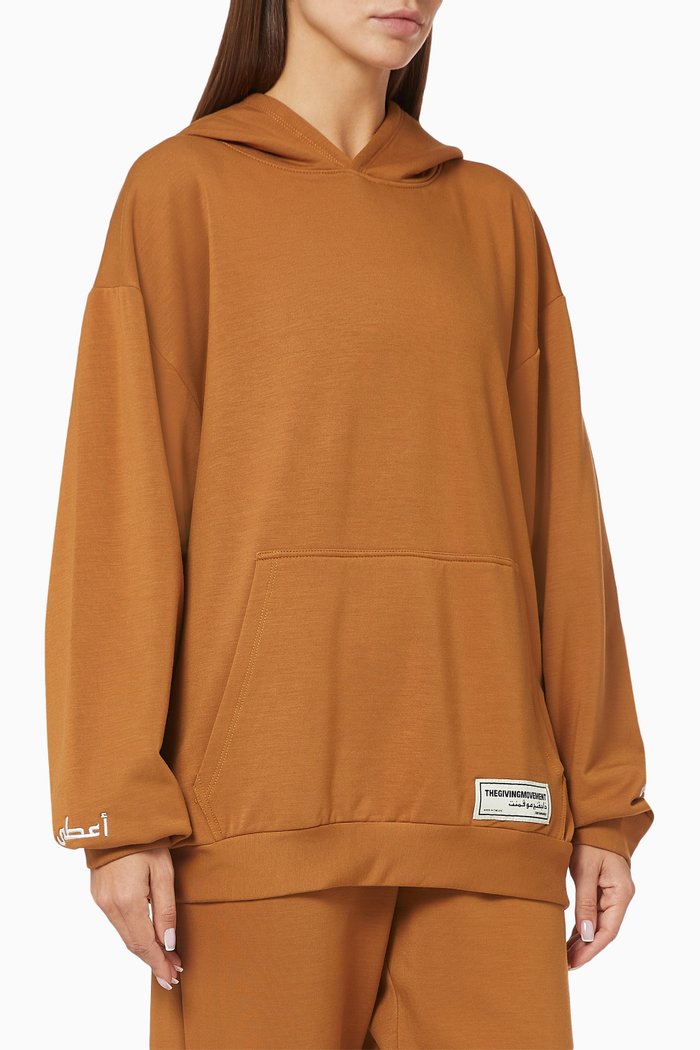 

Organic Bamboo Super Oversized Hoodie, Brown
