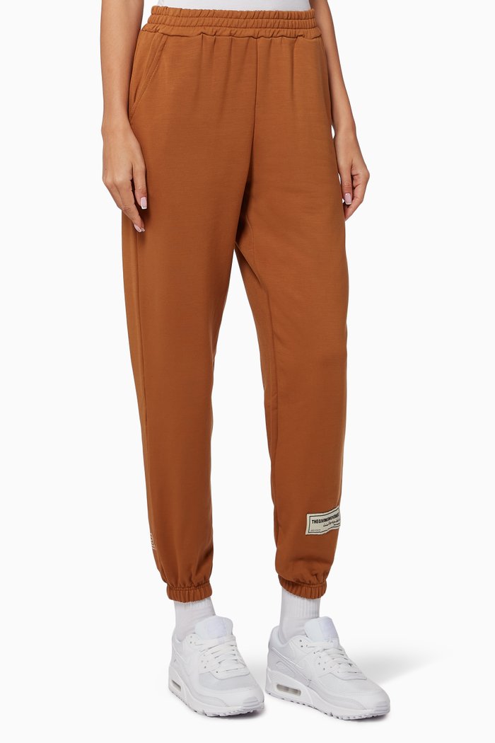 

Organic Bamboo Joggers, Brown