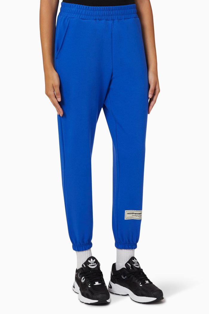 

Organic Bamboo Joggers, Blue