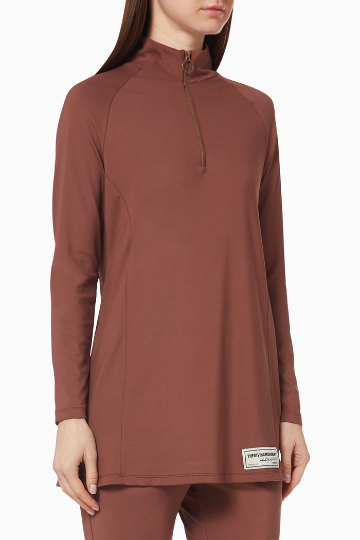 

Softskin Recycled Modest Top, Brown