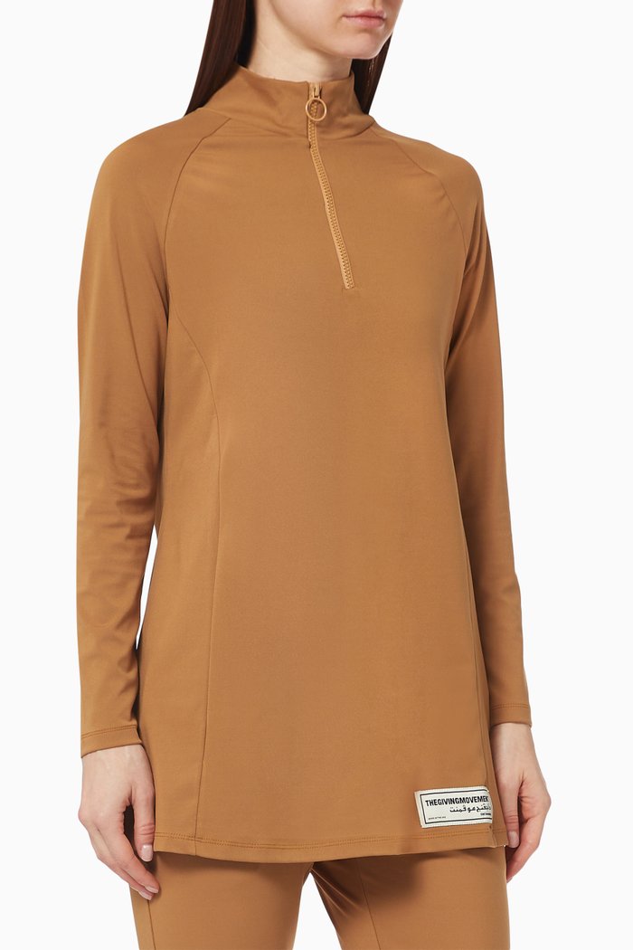 

Softskin Recycled Modest Top, Brown