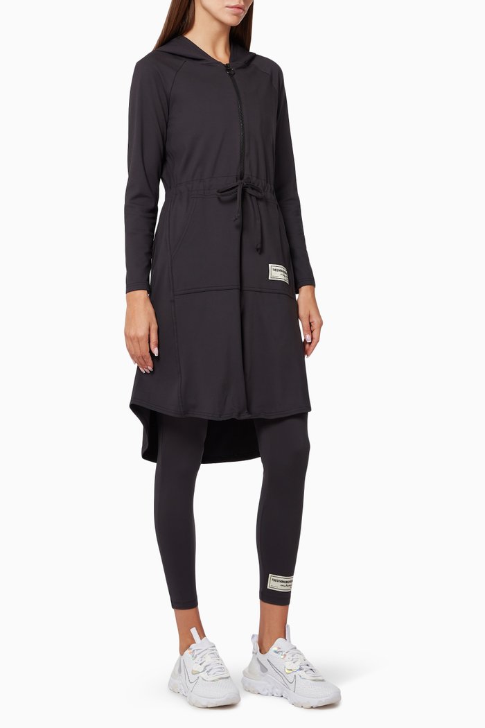 

Softskin Recycled Longline Modest Jacket, Black