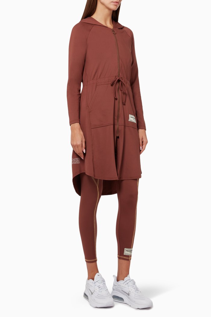 

Softskin Recycled Longline Modest Jacket, Brown