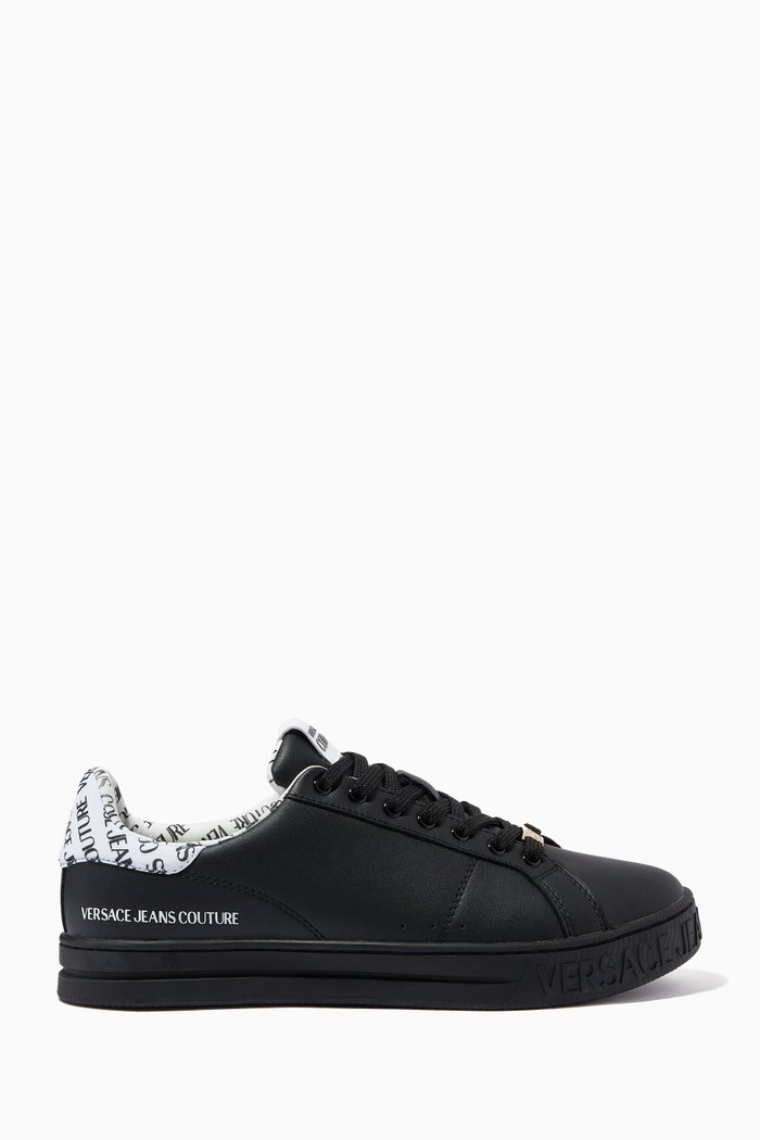 

Court 88 Logo Print Low-Top Sneakers, Black