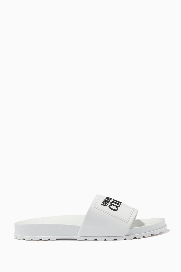 

Logo Slides in Rubber, White
