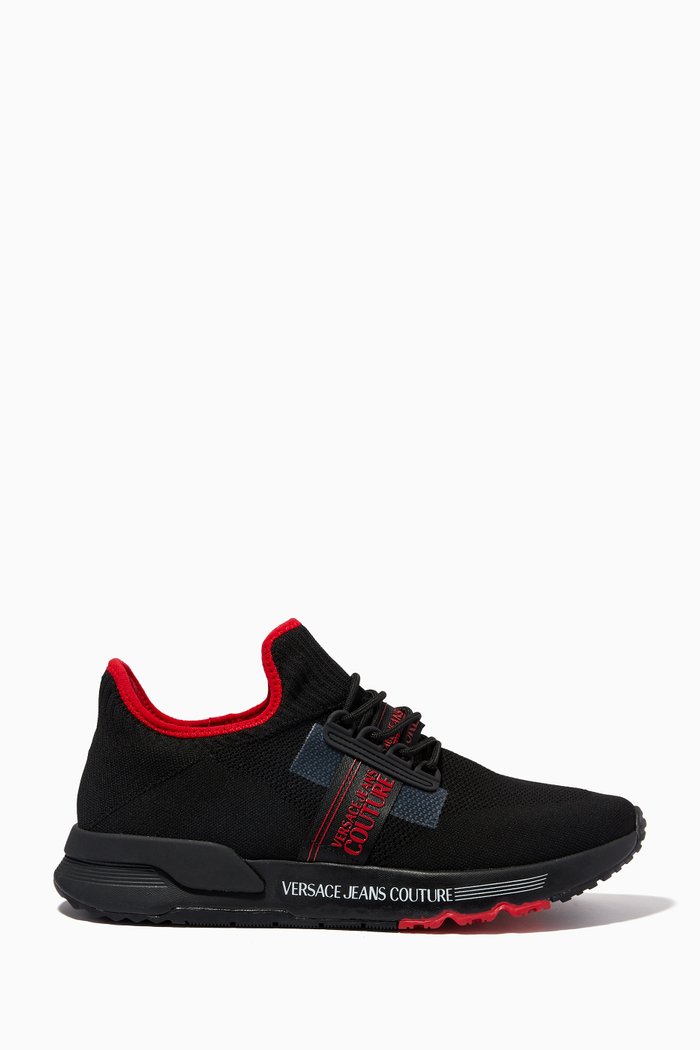 

Logo Sneakers in Leather, Black