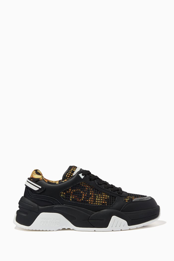 

Stargaze Logo Baroque Print Sneakers, Black