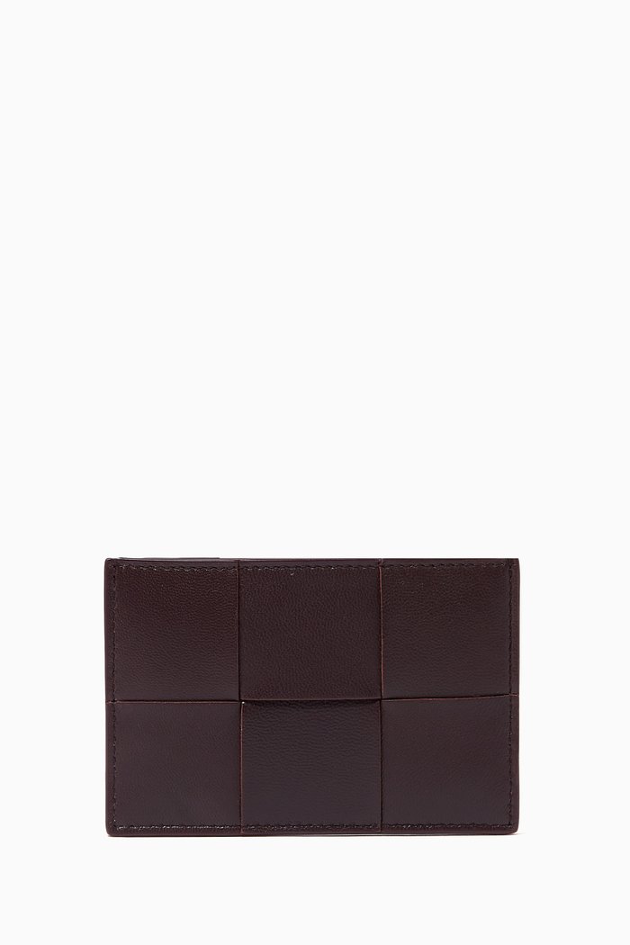 

Card Case in Intrecciato Nappa, Purple