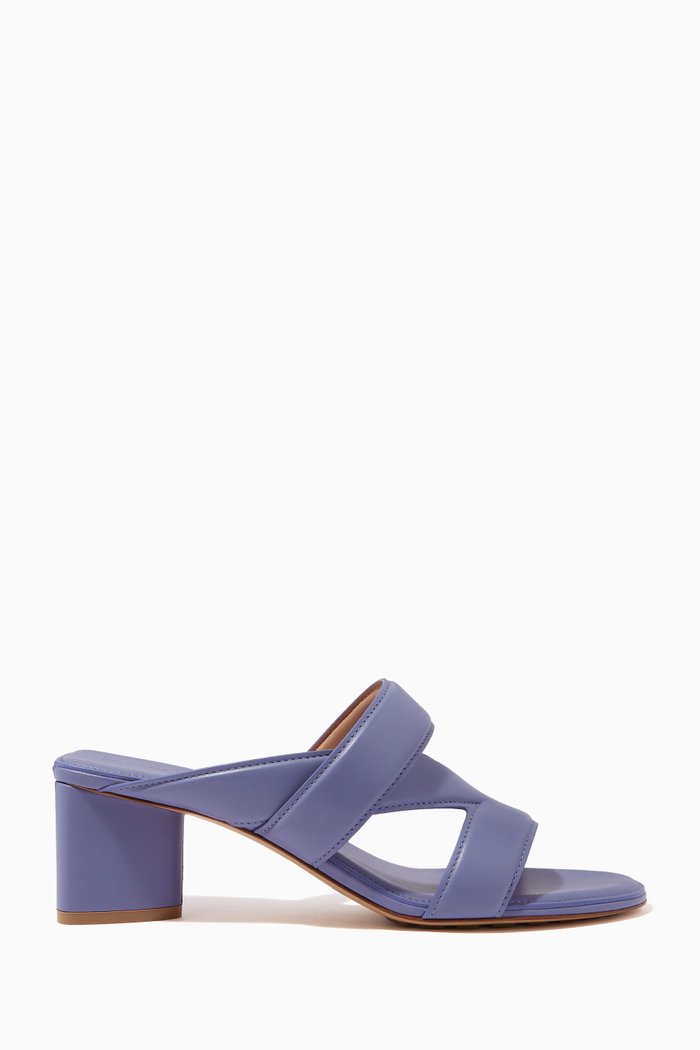 

The Band Sandals in Calfskin, Purple